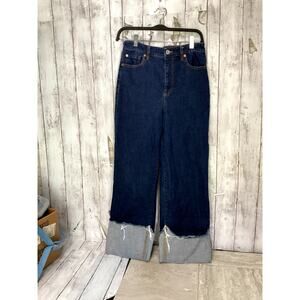 INC Cuffed Crop Women's Size 28 Blue Denim Jeans